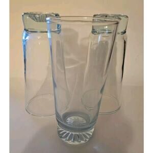 Vintage Set Of Three Star Sapphire Water Glasses Duz Crystal Detergent Premiums